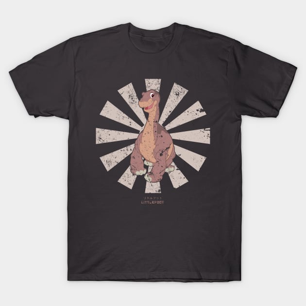 Littlefoot Retro Japanese Land Before Time T-Shirt by Nova5